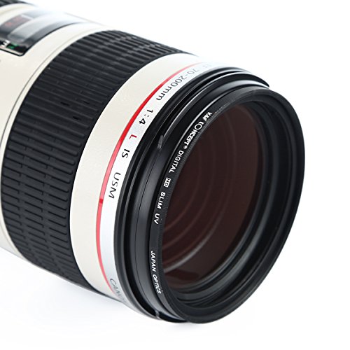 レンズフィルター 55MM 、K&F Concept® CPL+UV+ND4 フィルターキット PLフィルター 光の反射除去+ND4 フィルター 減光フィルター 長時間露光撮影+花形レンズフード+クリーニングペン+レンズキャップ+フィルターケース（3枚用） 7点キット