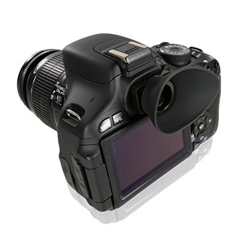 FotoTech。ラバー製のメガネReplaces Canon Eyecup EF For Canon Rebel (t5i t4i t3i t3 t2i t1i Xti Xsi XS、Canon EOS (1100d 600d 550d 500d 450d 400d 350d 300dDSLRカメラwith FotoTechベルベットバッグ