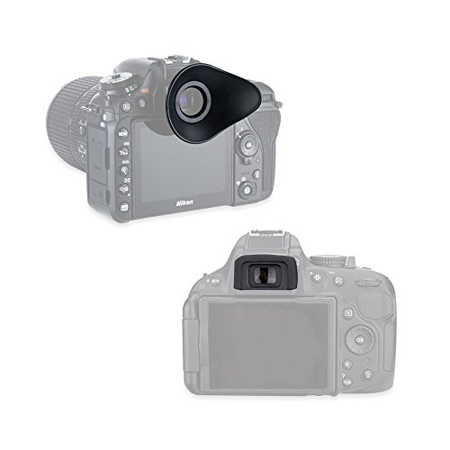 JJC 2 タイプ アイカップ Nikon D5600 D5500 D5300 D5200 D3400 D3300 D3200 D3100 適用 DK-25 互換