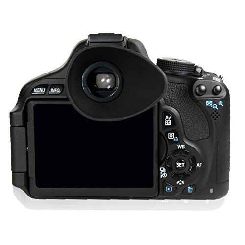 FotoTech。ラバー製のメガネReplaces Canon Eyecup EF For Canon Rebel (t5i t4i t3i t3 t2i t1i Xti Xsi XS、Canon EOS (1100d 600d 550d 500d 450d 400d 350d 300dDSLRカメラwith FotoTechベルベットバッグ