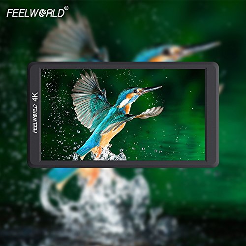 Feelworld F570 カメラ ビデオ モニター 5.7インチ1920x1080 IPSフルHD 4K HDMI 信号 出力/入力 耐久性のある金属ケース 超薄型設計 LCD カメラモニター画面1400：1高コントラスト比【一年間保証＆日本語設定】