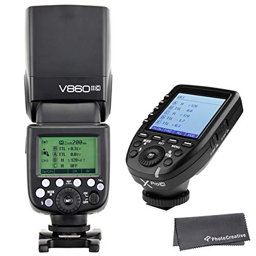 日本正規代理店【Godox V860II-C キャノン用】「スピードライト+ワイヤレス送信機（XPro-C キャノン用）セット」フラッシュ ゴドックス:spc563