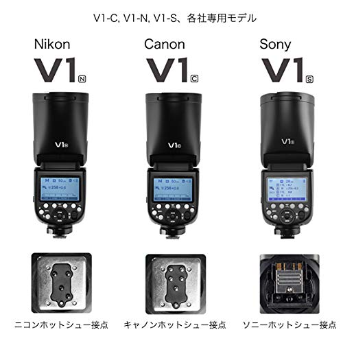 日本正規代理店【Godox V1-N ニコン用】「スピードライト+ワイヤレス送信機（XPro-N ニコン用）セット」フラッシュ ゴドックス:spc549