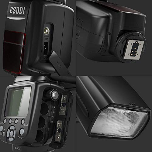 ESDDIニコン用フラッシュストロボ i-TTL 1/8000 HSSワイヤレスフラッシュスピードライト GN58 2.4Gワイヤレスラジオマスタースレーブ ワイヤレスフラッシュトリガ付きの専門的なカメラフラッシュセット