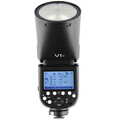 Godox V1-S TTL 2.4G 76Wラウンドヘッドカメラフラッシュ付リチウムイオン電池ソニーカメラ（V1S）用