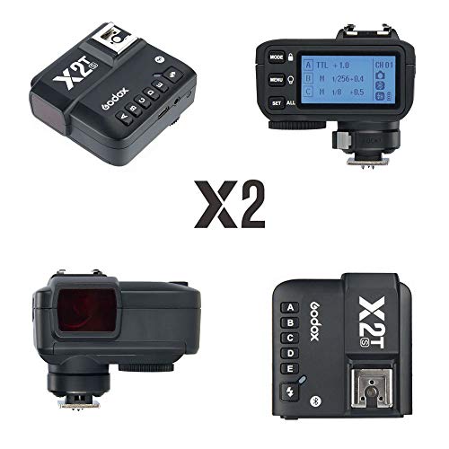 【正規品 技適マーク付き日本語説明書PDF档】Godox X2T-S TTL 1/8000 HSSワイヤレスフラッシュトリガー Bluetooth接続 ホットシューロック TCM機能 5つの独立したグループボタン(ソニーカメラ用X2T-S)