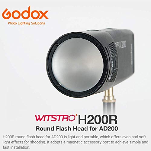 Godox Witstro H200R ラウンドフラッシュヘッド AD200フラッシュ対応 PERGEARクロス同梱