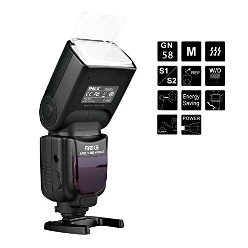 MEIKE MK-930 II GN58 Professional Speedlite fit Sony camera A7 A7R A7S A7II A7RII A7SII A6300 A6000 A6500 A9 etc