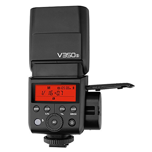 Godox V350S カメラフラッシュ ソニー用 Godox 2.4GXワイヤレスシステム TTL GN36 フルパワー発光500回以上 0.01〜1.7秒のリサイクルタイム 1/8000秒 2000mAh大容量電池 LCD液晶パネル 携帯便利 小型 Sonyカメラに対応