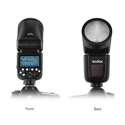 Godox V1C プロ カメラフラッシュ スピードライト スピードライト ラウンドヘッド フレネルズーム キヤノンEOSシリーズ1DX、5DマークII、5DマークII、6D、7D、60D、50D、1100D、1000D、5DマークIV、7DマークII、6DマークII、760D、750D、70D、80D、800D、77D、M5、M3、M50