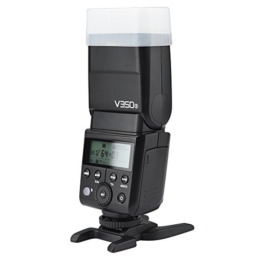 Godox V350S カメラフラッシュ ソニー用 Godox 2.4GXワイヤレスシステム TTL GN36 フルパワー発光500回以上 0.01〜1.7秒のリサイクルタイム 1/8000秒 2000mAh大容量電池 LCD液晶パネル 携帯便利 小型 Sonyカメラに対応