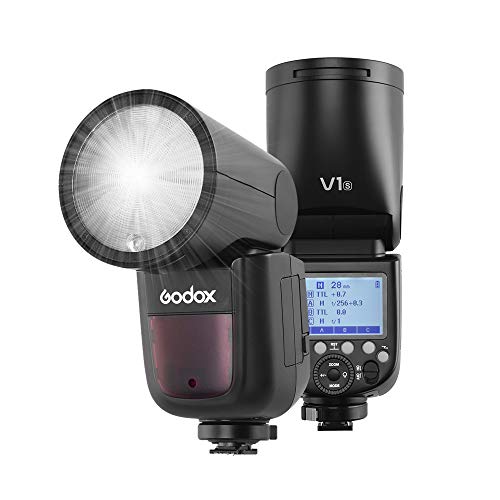 Godox V1S プロ カメラフラッシュ スピードライト スピードライト ラウンドヘッド フレネルズーム ソニーシリーズ用 ソニーa7RII a7R a58 a99 ILCE6000L a7RIII a7R3 a9 a77II a77 a350カメラ用 スタジオ写真撮影