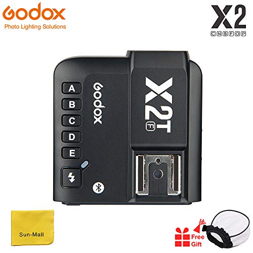 【Godox正規品】Godox X2T TTLワイヤレスフラッシュトリガー、ブルートゥース接続、1 / 8000s HSS、TCM機能、5つの独立したグループボタン、再配置されたコントロールホイール、新しいホットシューロック、新しいAFアシストライト (Godox X2T-F Flash Trigger)