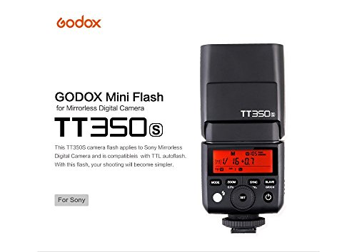 【Godox正規代理店&技適マーク付き】Godox TT350S ミニフラッシュ 2.4G HSS 1 / 8000s TTL 0.1〜2.2秒リサイクル時間 24-105mm自動/手動ズーム ミラーレスデジタルカメラ対応