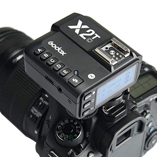 【Godox正規品】Godox X2T-C TTLワイヤレスフラッシュトリガー、ブルートゥース接続、1 / 8000s HSS、TCM機能、5つの独立したグループボタン、再配置されたコントロールホイール、新しいホットシューロック、新しいAFアシストライト (Godox X2T-C)