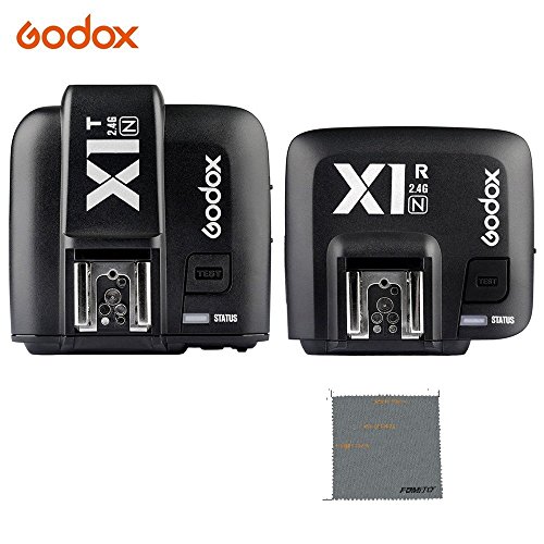 Godox X1T-N送信機＋X1R-N受信機 TTL 2.4GHz ワイヤレス フラッシュトリガー　 TTL Wireless Flash Trigger Transmitter Receiver Nikon デジタル一眼レフカメラ用