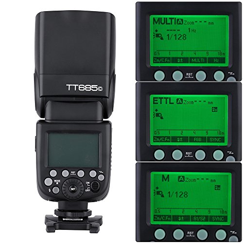 【技適認証取得】GODOX TT685C E-TTL 2.4G 無線マスターとスレーブ スピードライト 懐中電灯 ストロボ Canon EOS 650D 600D 550D 500D 5D Mark III適用