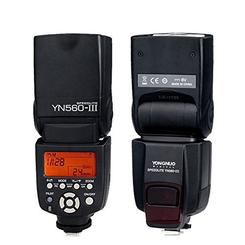 YONGNUO YN560 III Speedlight Canon/Nikon/Pentax/Olympus対応 フラッシュ・ストロボ YN560 II後継モデル 高出力スピードライト