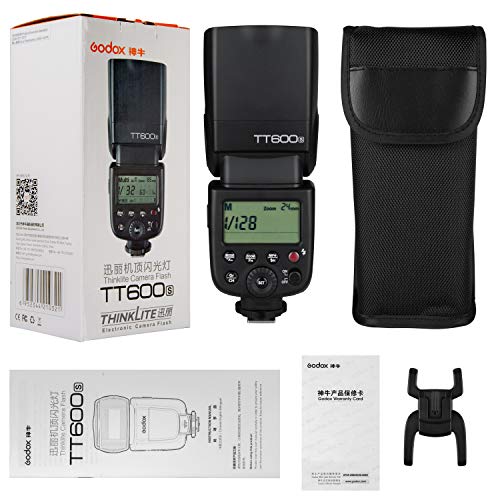 【電波法認証取得】Godox TT600S カメラフラッシュ 2.4GワイヤレスXシステム内蔵 LCDパネル搭載 Sony DSLRカメラ用