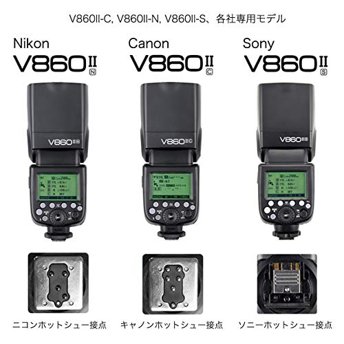 日本正規代理店【Godox V860II-S ソニー用】「スピードライト+ワイヤレス送信機（XPro-S ソニー用）+アンブレラ+スタンド+ホルダー フルセット」フラッシュ ゴドックス:spc570