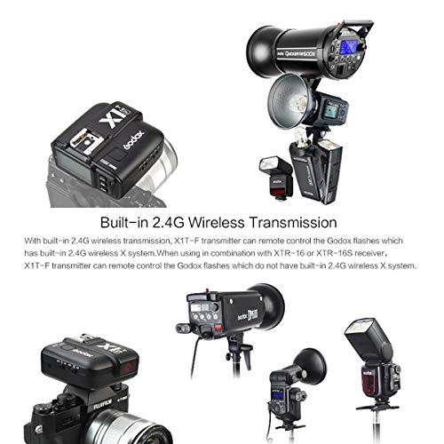 【技適マーク】Godox X1T-F 1/8000s HSS 2.4G フラッシュ リモート トリガトランスミッタ、FUJI カメラ 適用 X-Pro2,X-T20,X-T2,X-T1,X-Pro1,X-T10,X-E1,X-A3,X100F,X100T