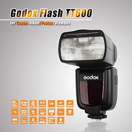 GODOX Thinklite TT600 カメラフラッシュ 内蔵2.4G ワイヤレストリガー・システム スピードライト1/8000s高速シンクロ Canon・Nikon・ Pentax・Olympus DSLR カメラ対応