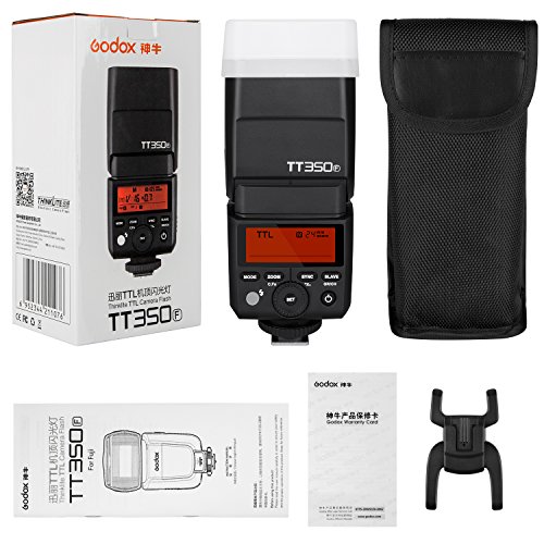 Godox TT350F ミニカメラフラッシュ 2.4G無線伝送搭載 TTL LCDパネル 角度調整可能 ミニ 携帯便利 高速シンクロ 富士デジタルカメラに対応（日本語説明書あり|出荷後メールにてお送りします）