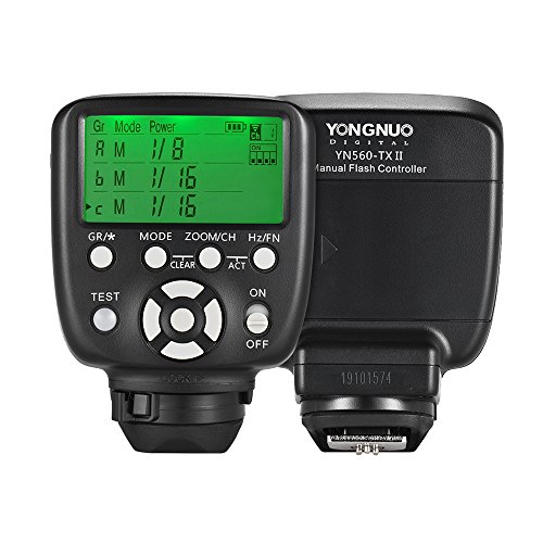 YONGNUO YN560-TX II （Canon用）マニュアル フラッシュトリガー LCDトランスミッター Andoerクリニングクロス付き Canon DSLRカメラ用 YN560III YN560IV YN660 YN968N YN860 スピードライト RF-602 / RF603 / RF603 II / RF605レシーバー用