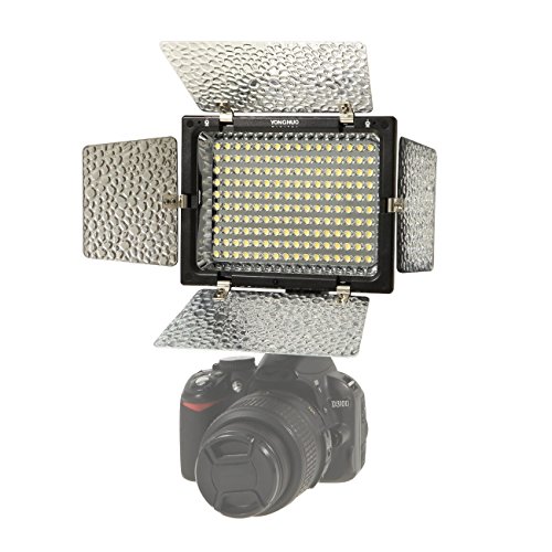 YONGNUO製 YN-160II 160球 LED ビデオライト with コンデンサー MIC and　輝度リモコン for Canon 5D,7D,50D,60D,500D,5... D700,D300,D400.D200,... E620,E520,E510,E500,... LX5,GH1 GF1 GF2,Pentax,Fuji,S
