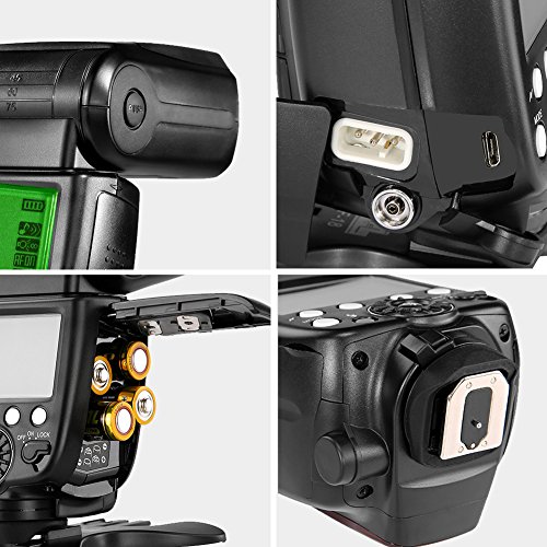 Sonyカメラ/一眼レンズカメラ用 PIXEL M8 フラッシュ3点セット フラッシュ・スピードライト GN60 1-500Hz M/MULラッシュモード 3秒リサイクル ソニー DSLR カメラSony A7 A7R A7RII A7II A7S A7SII A65 RX1RII RX10III A6000 A6300に対応 