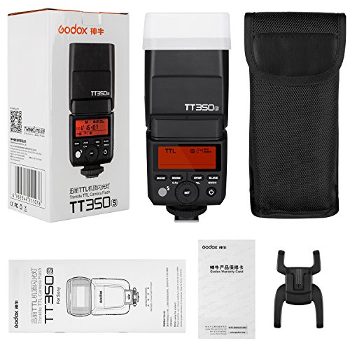 【電波法認証取得＆正規品】Godox TT350N ミニカメラフラッシュ 2.4G無線伝送搭載 TTL LCDパネル 角度調整可能 ミニ 携帯便利 高速シンクロ ニコンデジタルカメラに対応（日本語説明書あり|出荷後メールにてお送りします）