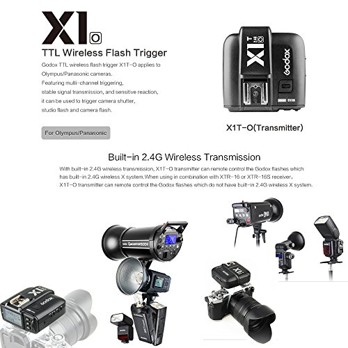 Godox X1T-O 2.4G TTL 1/8000 HSS 32チャンネルフラッシュトリガトランスミッタオリンパスDSLRカメラ