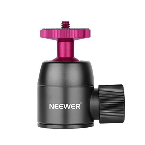 Neewer カメラ用三脚ボールヘッド 360度回転と縦90度傾斜可 回転パノラマボールヘッド 1/4インチネジ付き デジタル一眼レフカメラ、ビデオカメラ、三脚一脚、スライダーなどに対応 耐荷重5キロまで