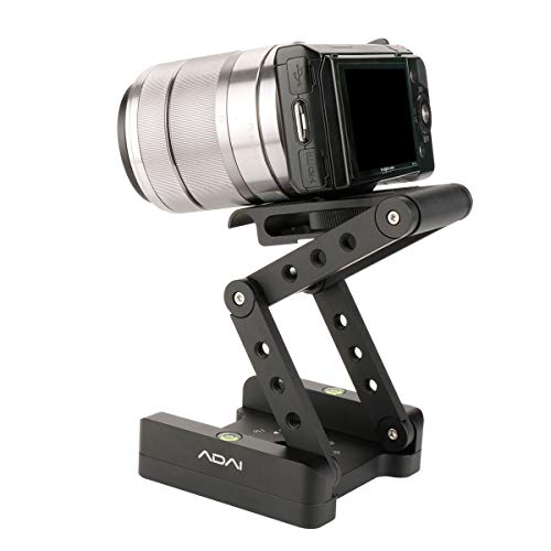YiLiWit ADAI Z字型 雲台 360°回転 折りたたみ アルミニウム合金 クイックリリース プレートスタンド マウントスピリットレベル Canon Nikon Sony Pentax DSLRカメラ用