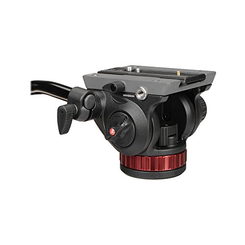 Manfrotto 2WAY雲台 プロフルードビデオ雲台 フラットベース アルミニウム製 MVH502AH