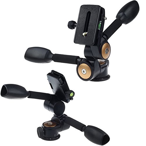 Fotga 360°Two handle Hydraulic Damping Three-dimensional 3-way Head For Tripod Monopod