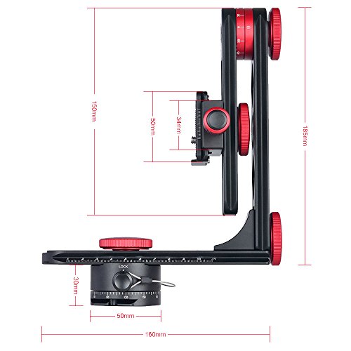 [MENGS] PH-720B 720° パノラマ流体ヘッド 雲台 アルミニウム合金素材 Arca-Swiss標準と互換性, DSLRカメラ用