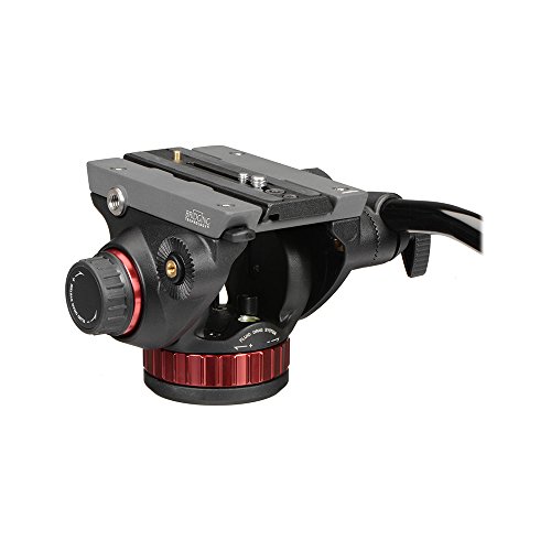 Manfrotto 2WAY雲台 プロフルードビデオ雲台 フラットベース アルミニウム製 MVH502AH