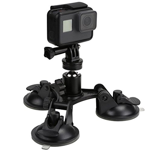 ノーブランド品 　GoPro Hero 用　低角度　カメラ　吸盤マウント　1/4ネジ　ヘッド付き