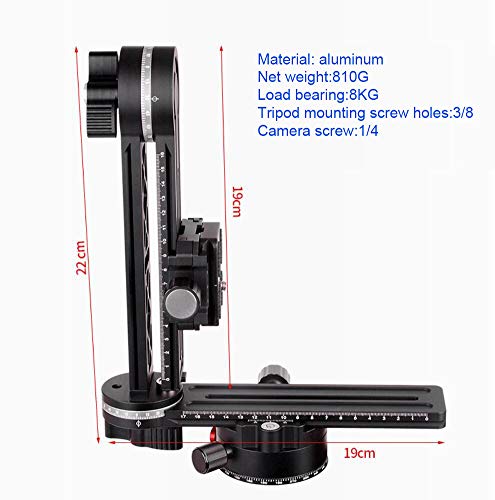 koolehaoda 720°パノラマヘッド と アルカスイススタンダードボールヘッドクイックリリースプレートキャリーバッグ、 最大 8kgを積む にとって ニコンキヤノンソニーデジタル一眼レフカメラ （パノラマヘッド720）