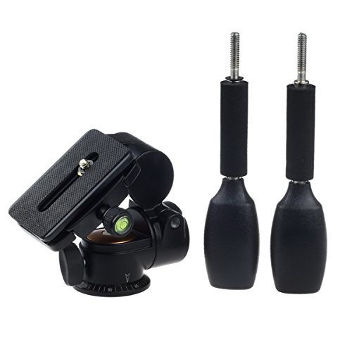 Fotga 360°Two handle Hydraulic Damping Three-dimensional 3-way Head For Tripod Monopod