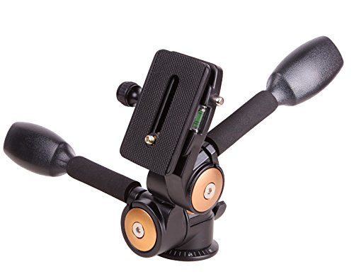 Fotga 360°Two handle Hydraulic Damping Three-dimensional 3-way Head For Tripod Monopod