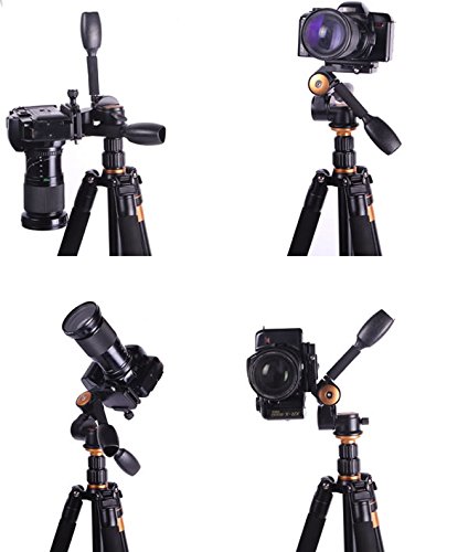 Fotga 360°Two handle Hydraulic Damping Three-dimensional 3-way Head For Tripod Monopod