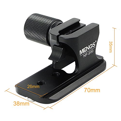 [MENGS] NF-200 カメラのクイックリリースレンズ板 1/4'' ネジ，Nikon 70-200mm F/2.8 VRII VR用