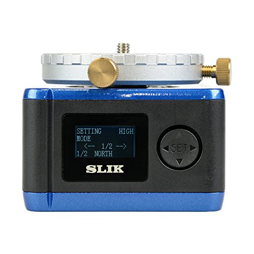 SLIK 電動雲台 ECH-630DX 自由雲台セット 赤道儀機能/タイムラプス機能搭載 自由雲台付属 ブルー 209752