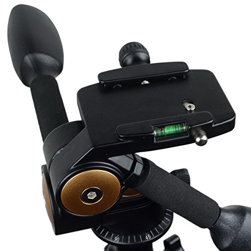 Fotga 360°Two handle Hydraulic Damping Three-dimensional 3-way Head For Tripod Monopod