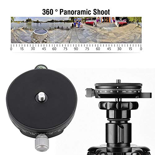 Mugast 360°ディスク三脚クイックリリースプレート カメラビデオ三脚ボールヘッド パノラマベースヘッドクランプ 全景撮影 スライダー カメラ 対応 耐負荷10kg