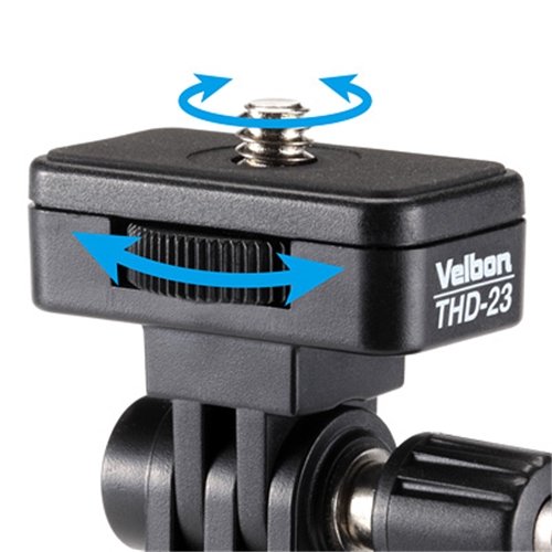 Velbon 1Way雲台 THD-23 小型 底面径24mm ティルト専用 プラスチック製 383624