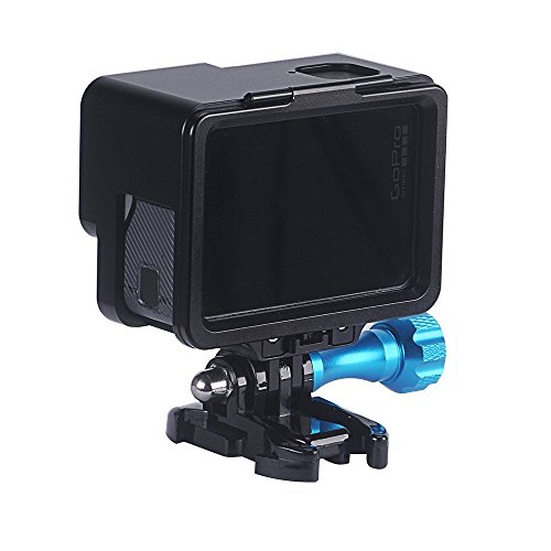 Smatree GoPro Hero7/6/5/Hero2018フレームケース アルミ製保護ケース アクションカメラアクセサリー ブラック (黒)