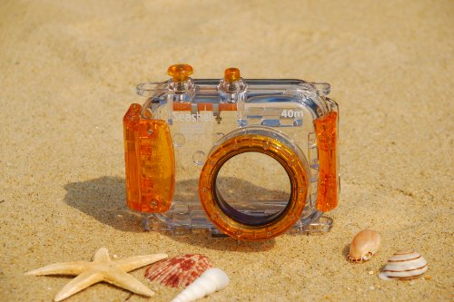 ETSUMI コンパクトカメラ用水中ハウジング Seashell-SS1 アンバーオレンジ ZE-SS-1AMBER